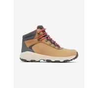Columbia Women's Newton Wander, Waterproof Mid Rise Trekking and Hiking Boots, Elk/Sunset Red, 10