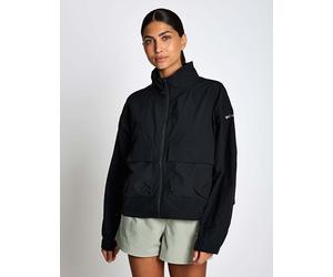 Columbia Paracutie™ Zip Up Cropped Windbreaker Jacket Black