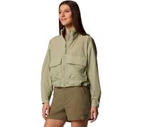 Columbia Paracutie™ Zip Up Cropped Windbreaker Jacket Olive