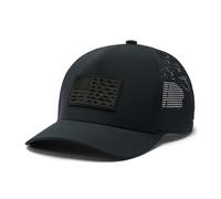 Columbia PFG Elite 3D Stretch Snap Back, Black/Fish Flag, One Size