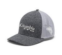 Columbia PFG Logo Mesh Ball Cap, Grill Heather/Cool Grey, XL