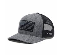 Columbia PFG Mesh Snap Back Ball Cap, Grill Heather/Black/Fish Flag, One Size
