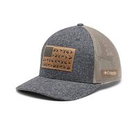 Columbia PHG Game Flag Mesh Ball Cap-Mid, Grill Heather/Flax, S-M