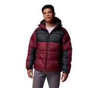 Columbia Men's Pike Lake 2 Hooded Jacket, Hooded Puffer Jacket, Rich Wine, Black, XXL