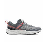 Columbia Plateau Men's Low Rise Trekking and Hiking Shoes, Grey (Monument x Red Quartz), 8.5 UK