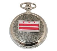 COLUMBIA Pocket Watch Pewter Fronted Quartz Personalised Gift AS7