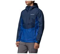 Columbia Jacket Pouring Adventure III Waterproof Hooded Men's M Collegiate Navy/Mountain Blue