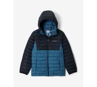Columbia Powder Lite II hooded jacket night blue ultra blue kids - XS