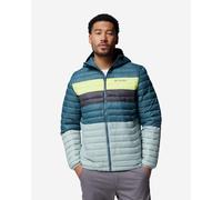 Columbia Powder Pass Hooded Jacket Turquoise Blue - S