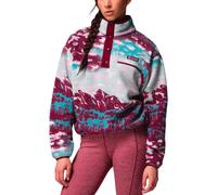 Columbia - Printed half-pressure fleece - Helvetia II Printed Cropped Half Snap Rich Wine Sisters Rich Wine for Women - Size M - Burgundy Burgundy