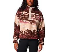 Columbia - Printed half-pressure fleece - Helvetia II Printed Cropped Half Snap Tobacco Sisters Dark Stone for Women - Size S - Brown Brown