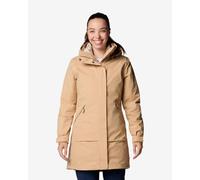 Columbia - 3 in 1 Parka - Pulaski II Interchange Jacket Canoe Dark Stone for Women - Size XL - Beige Beige XL