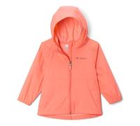 Columbia Rain-Zilla Jacket Rain Jacket for Girls, Hot Coral, M