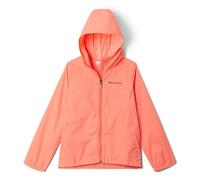 Columbia Rain-Zilla Jacket Rain Jacket for Girls, Hot Coral, M