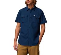 Columbia - Recycled polyester shirt with sun protection Omni-Shade™ Broad Spectrum UPF 50 and moisture wicking Omni-Wick™ - Silver Ridge Utility II SS Collegiate Navy for Men in Recycled Polyester - S