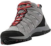 Columbia Redmond III Mid Waterproof Steam/Red Coral 10 D - Wide