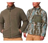 Columbia - Reversible fleece jacket - Winter Pass Reversible Fleece Stone Green Tracks for Men - Size M - Khaki Khaki M