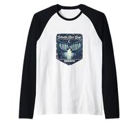 Columbia River Gorge Oregon Nature Landscape Outdoor Raglan Baseball Tee