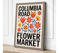 Columbia Road Flower Market Canvas Wall Art Print 18x12 Inch (46 x 30 cm)
