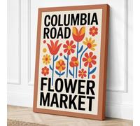 Columbia Road Flower Market Canvas Wall Art Print 18x12 Inch | Ready to Hang, Gallery Wrapped, Fade-Resistant Inks, Securely Packaged, UK Made