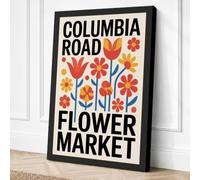 Columbia Road Flower Market Canvas Wall Art Print 36x24 Inch (91 x 61 cm)