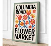 Columbia Road Flower Market Canvas Wall Art Print 36x24 Inch (91 x 61 cm)