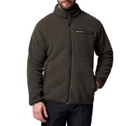 Columbia Men's Rugged Ridge High Pile Full Zip, Full Zip Fleece Jacket, Greenscape, S