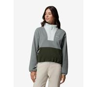 Columbia Sequoia Grove II Half Zip fleece dark green grey women - L