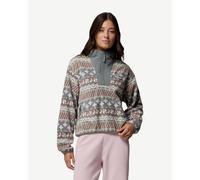 Columbia Sequoia Grove II Printed Half Zip fleece grey taupe women - M