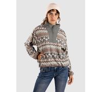 Columbia Women's Sequoia Grove 2 Printed Half Zip, Fleece Pull Over, Iron Wizard Island, X-Small