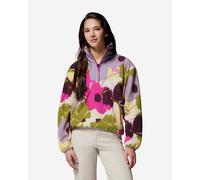 Columbia Sequoia Grove Printed Half Zip fleece Violet Pink Green Women - XL