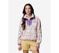 Columbia Sequoia Grove Printed Half Zip fleece White Violet Women - S