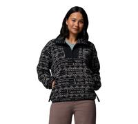 Columbia Sequoia Grove Printed Half Zip Polyester Women's Black Fleece Pullover M