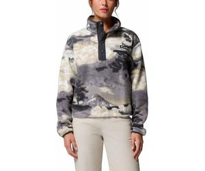 Columbia - Short-cut fleece with half-buttoned stand-up collar - Helvetia II Printed Cropped Half Snap Shark Dreaming for Women - Size M - Grey Grey M