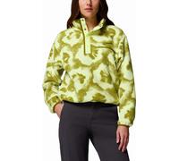 Columbia - Short-cut fleece with half-press-stud collar - Helvetia II Printed Cropped Half Snap Citron Haze Sprayflower for Women - Size L - Green Green L