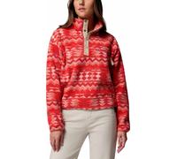 Columbia - Short-cut fleece with half-press-stud collar - Helvetia II Printed Cropped Half Snap Poppy Red Retrotree for Women - Size L Red L