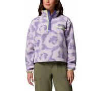Columbia - Short-cut fleece with half-press-stud collar - Helvetia II Printed Cropped Half Snap Stormwatch Sprayflower for Women - Size XL - Purple Purple XL