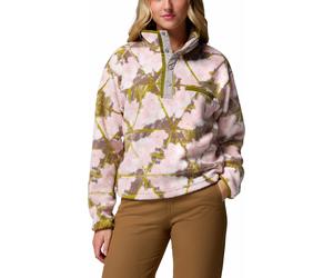 Columbia - Short fleece jacket with half-zip collar - Helvetia II Printed Cropped Half Snap Pink Agate Florascope for Women - Size XS Pink XS