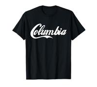 COLUMBIA Simple Clean White Text LOVE CREATIVE COLLECTION T-Shirt
