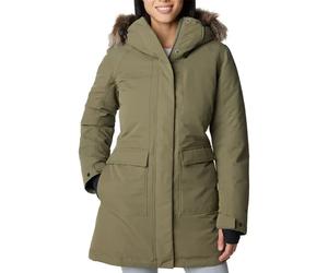 Columbia Small Women's Little Si II Insulated Parka In Stone Green WL3839-397