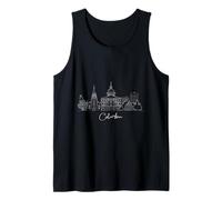 Columbia South Carolina Skyline US Travel Souvenirs Tank Top