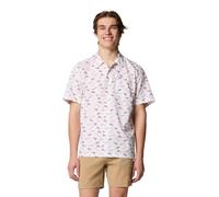 Columbia Sportswear Men's Trollers Best Short Sleeve Shirt, White Fly Pride, 3X