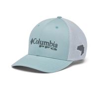 Columbia Sportswear PFG Mesh Ballcap, Crushed Blue/Cool Grey/Bass Graphic, Large-X-Large