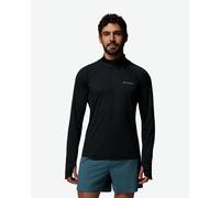 Columbia Stealth Spring Long Sleeve Half Zip T-Shirt Pure Black - S
