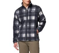 Columbia Men's Steens Mountain Printed Jacket, Full Zip Fleece Jacket, Chalk Omblur, L