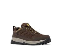 Columbia Men's Strata Trail Low WP, Low Rise Trekking and Hiking Shoes, Cordovan/Golden Yellow, 9 Regular