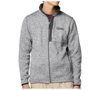 Columbia Men's Sweater Weather Full Zip, Full Zip Fleece Jacket, City Grey Heather, Large