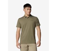 Columbia Tech Trail Utility Short Sleeve Polo Shirt Olive Green - L