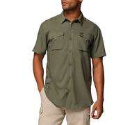Columbia - Technical shirt with sun protection and moisture wicking - Silver Ridge Utility II SS Stone Green for Men in Recycled Polyester - Size M Green M