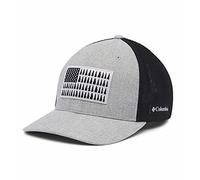 Columbia Tree Flag Mesh Ball Cap Baseball Grey Heather/Black, S/M